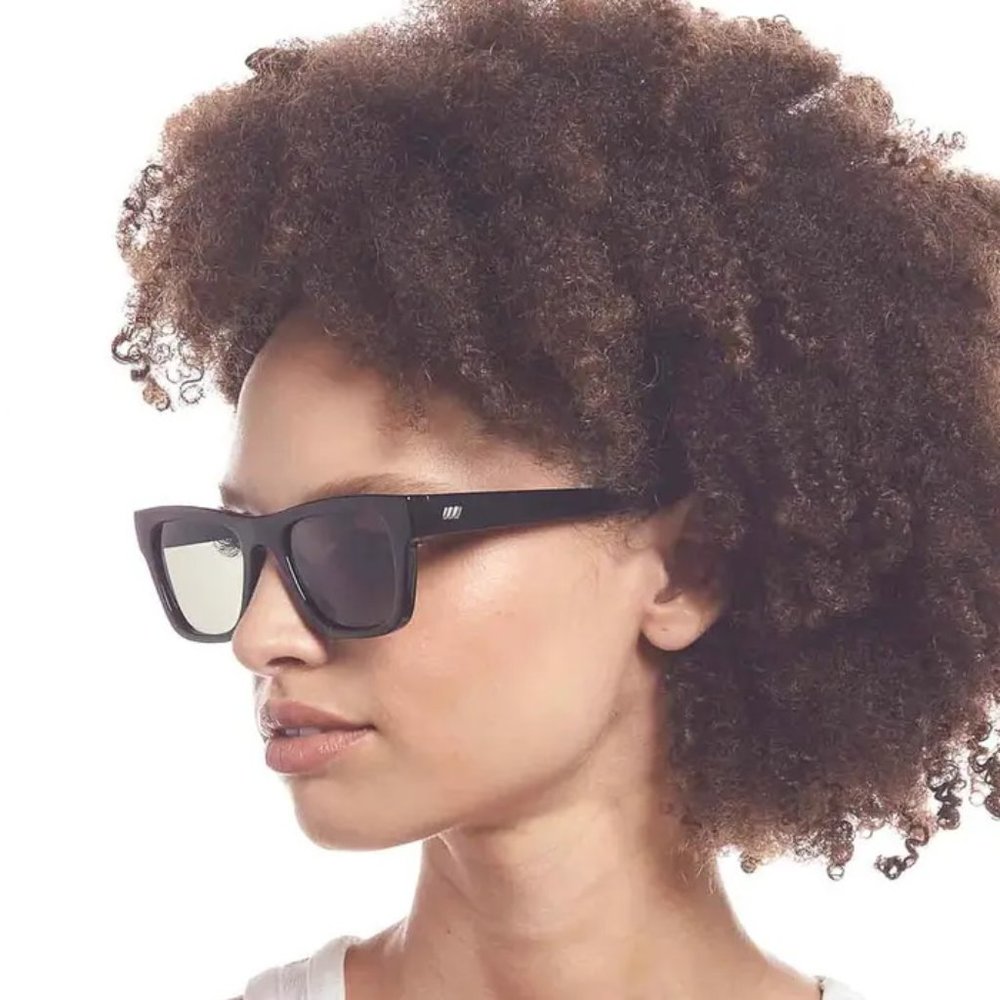 LE SPECS Le Phoque Sunglasses Black - Tortoise Shell Square Frame UNISEX